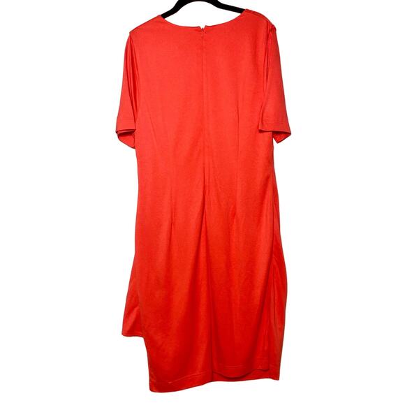LDT Coral Short Sleeve Sheath Dress size 12 NWT - Picture 2 of 14